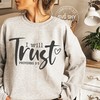 Christian T-Shirt with Quote And Trust In Jesus Design