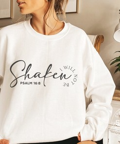 Christian T-Shirt with Unshaken Faith And Bible Verses Design