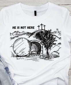 Christian Tomb He Is Risen Tee - Easter Jesus Shirt