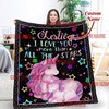 Christmas Gift for Kids - Personalized Blanket with My Heart Believes In Many Things Quote
