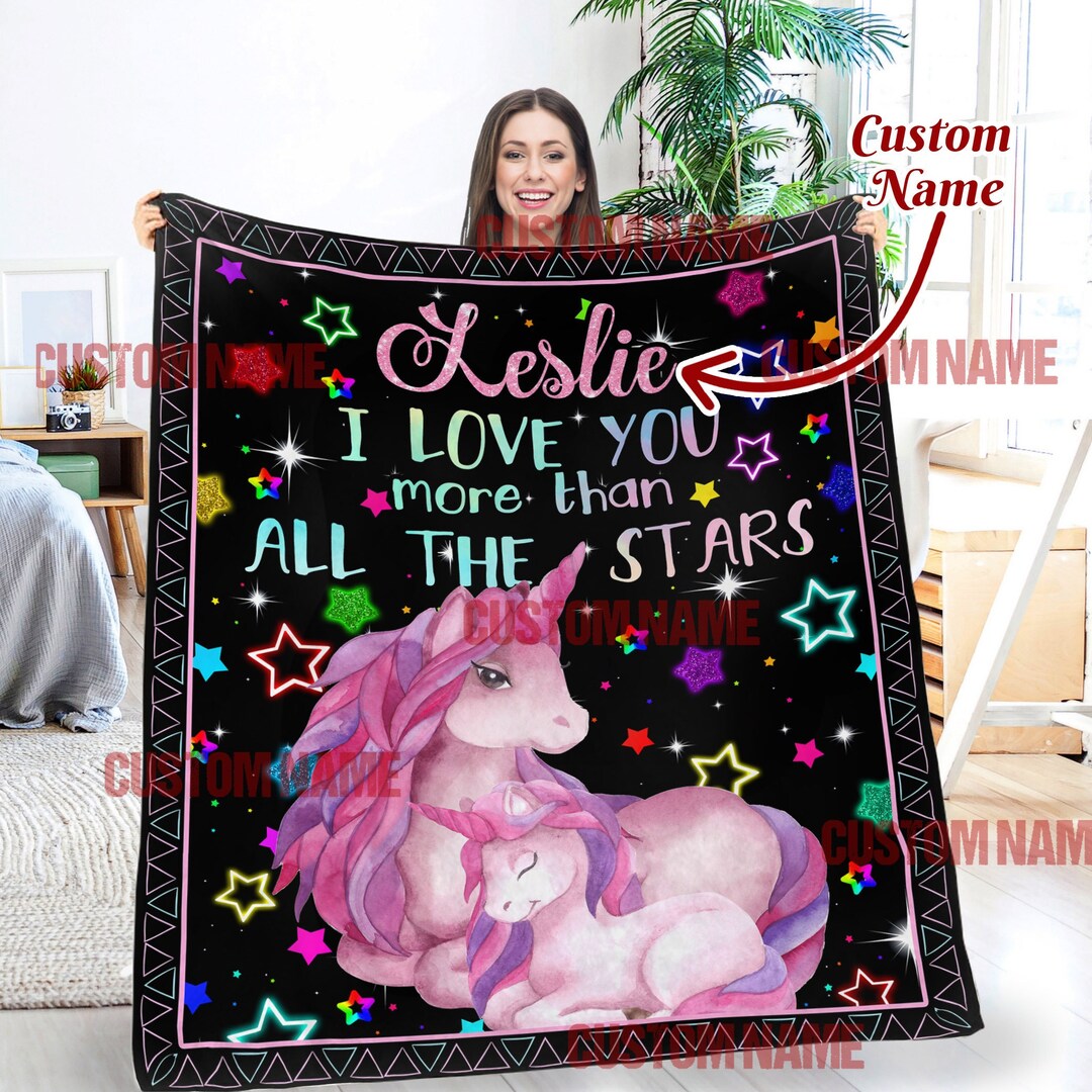 Christmas Gift for Kids - Personalized Blanket with My Heart Believes In Many Things Quote
