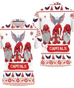 Christmas Gnomes Washington Capitals Ugly Sweatshirt and our personalized polo T-shirt