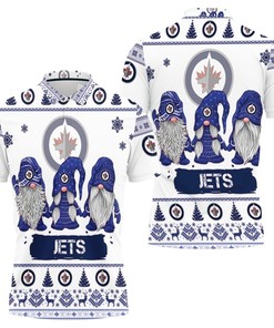 Christmas Gnomes Winnipeg Jets Ugly Sweatshirt and our personalized polo T-shirt featuring an all-over print design