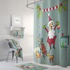Christmas Mid Century Modern Shower Curtain with Festive Print
