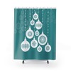 Christmas Ornament Tree Shower Curtain | Holiday Bathroom Shower Curtain | Best Shower Curtains