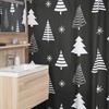 Christmas Shower Curtain Set, Retro Bathroom Accessory with Tub Curtain and Home Gift Idea