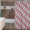 Christmas Shower Curtain, Vintage Style Bathroom Decoration, Festive Tub Curtain
