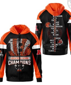 Cincinnati Bengals S3 All Over Print Zip-up Hoodie 3D