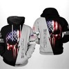 Cincinnati Reds MLB 3D All-Over Print Skull Hoodie