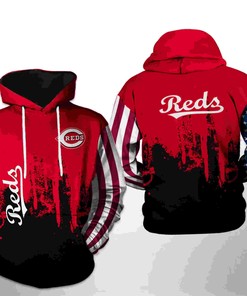 Cincinnati Reds MLB Team US 3D Hoodie with Patriotic Design