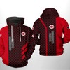 Cincinnati Reds MLB Zipper Hoodie with All Over Print Design