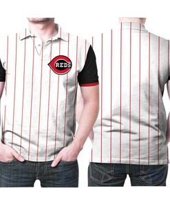 Cincinnati Reds Majestic 1999 MLB Baseball Throwback Cool Base White Red 2019 Jersey Style gift for fans polo shirt