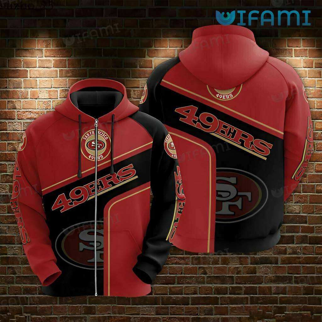 Classic All Over Print Zipper Hoodie 3D San Francisco 49ers Gift