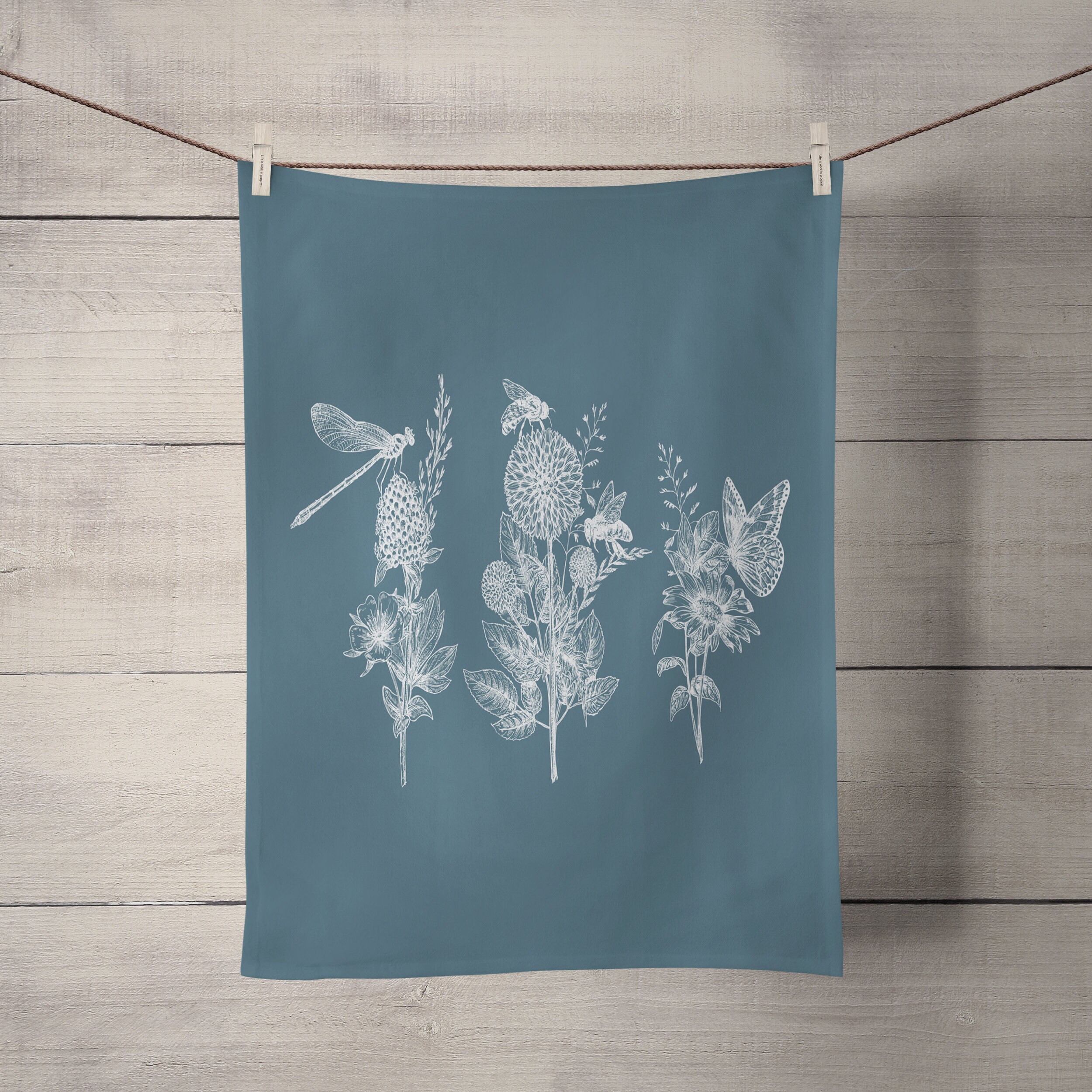 Classic Botanical Sage Shower Curtain with Coordinated Bath Mat and Towels - Image 2