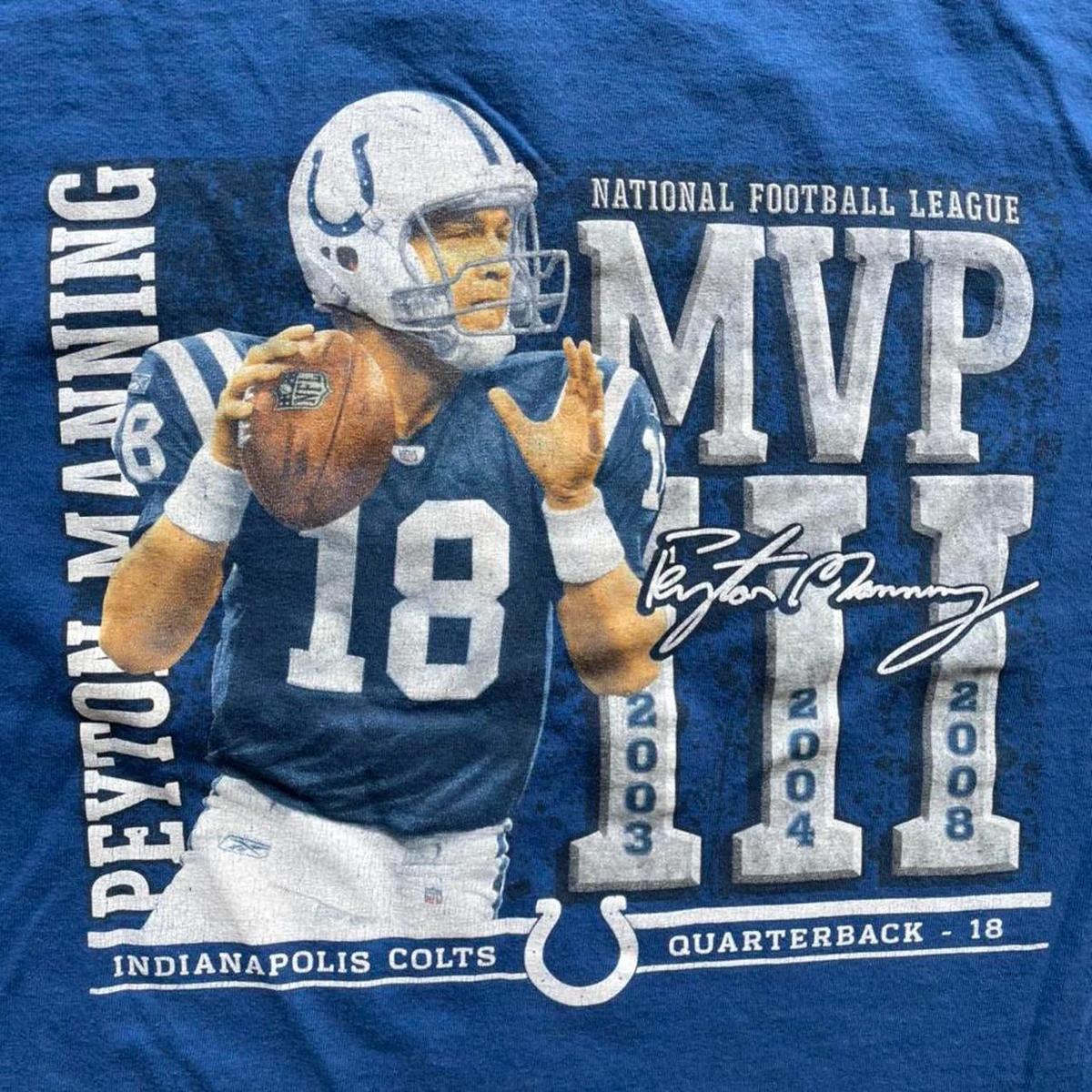 Classic Peyton Manning Mvp Colts Sweatshirt T-shirt Ideal Gift for NFL Fans - Image 2