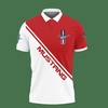Classic Red 3D Printed Ford Mustang An-Ht Polo Shirt with Breathable Fabric