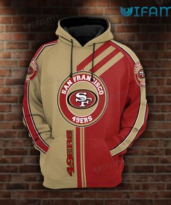 Classic Red Brown All Over Print 3D Hoodie 3D San Francisco 49ers Gift