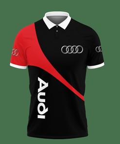 Classic Red with Personalized Design: 3D Printed Audi Pvt-Va Polo Shirt Ver 6 with 3d T-Shirt Ideas