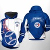Classic Toronto Blue Jays Logo 3D Hoodie with Zipper