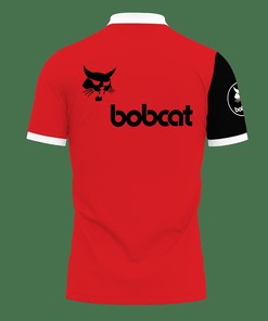 Classic in Red: 3D Printed Bobcat Nct-Lt Polo Shirt Ver 2 with Breathable Fabric Design