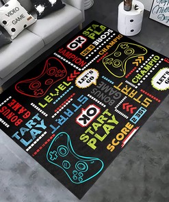 Clearance T-Shirt, Hoodie, and Sweatshirt Area Rugs for Video Game Lovers, Perfect Area Rugs for Bedroom and Living Room Decorating