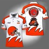 Cleveland Browns 100th NFL Anniversary Commemorative 3D All Over Print Polo Shirt