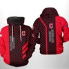 Cleveland Indians MLB Zipper Hoodie with All Over Print Design