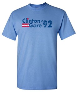 Clinton Gore '92 Campaign Shirt Sweatshirt Pullover Hoodie Reprinted Gifts For Fans
