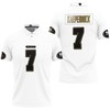 Colin Kaepernick White 100th Season Golden Edition Jersey Inspired Style 3D All Over Personalized 3D Polo Collar