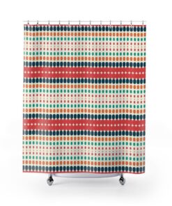 College Dorm and Bathroom Decor Boho Shower Curtain, Adds a Touch of Artistic Elegance, 71 x 71 inch Curtain