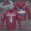Colorado Avalanche All Over Print 3D Hoodie with Custom Print