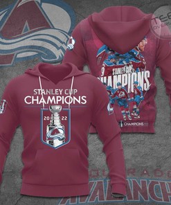 Colorado Avalanche All Over Print 3D Hoodie with Custom Print