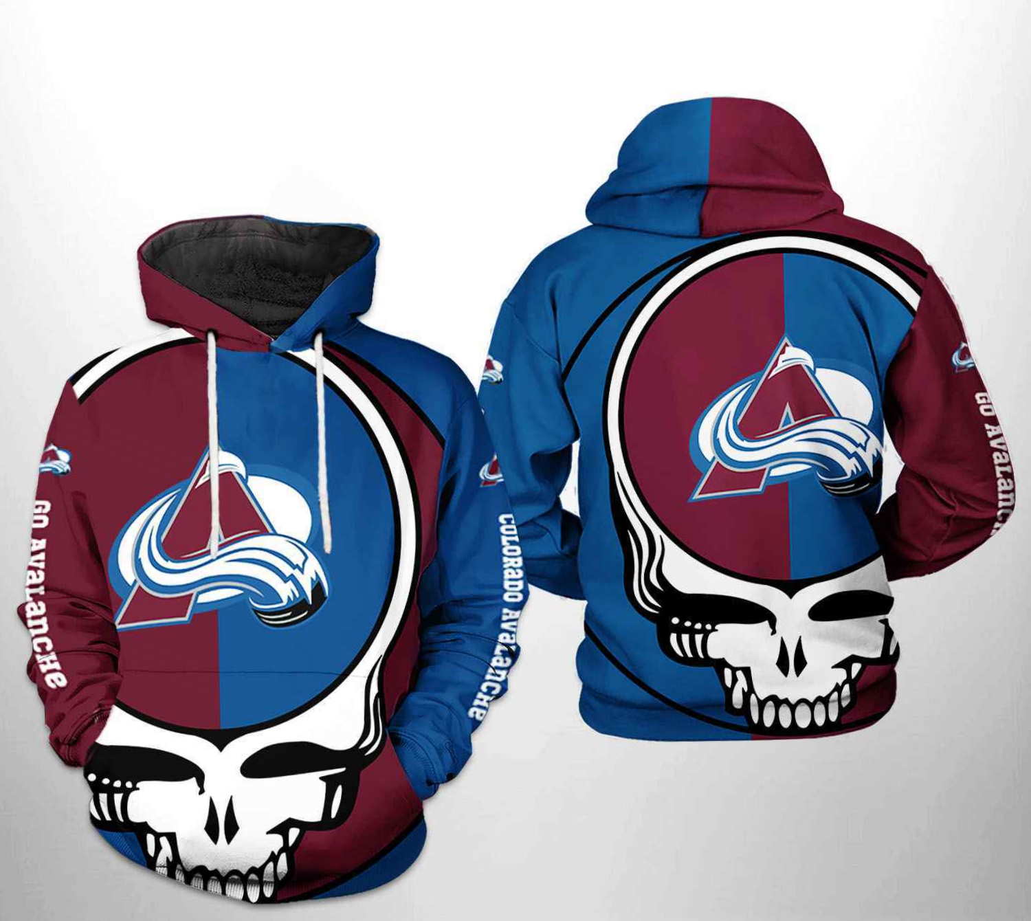 Colorado Avalanche NHL Grateful Dead 3D Hoodie with Custom Print