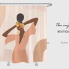 Colored Girl Shower Curtain, Modern Bathroom Decor Ideas, Waterproof Customized Shower Curtains for Your Bath