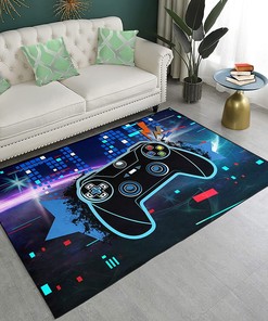 Colorful 3D Area Rug for Boys Room or Living Room