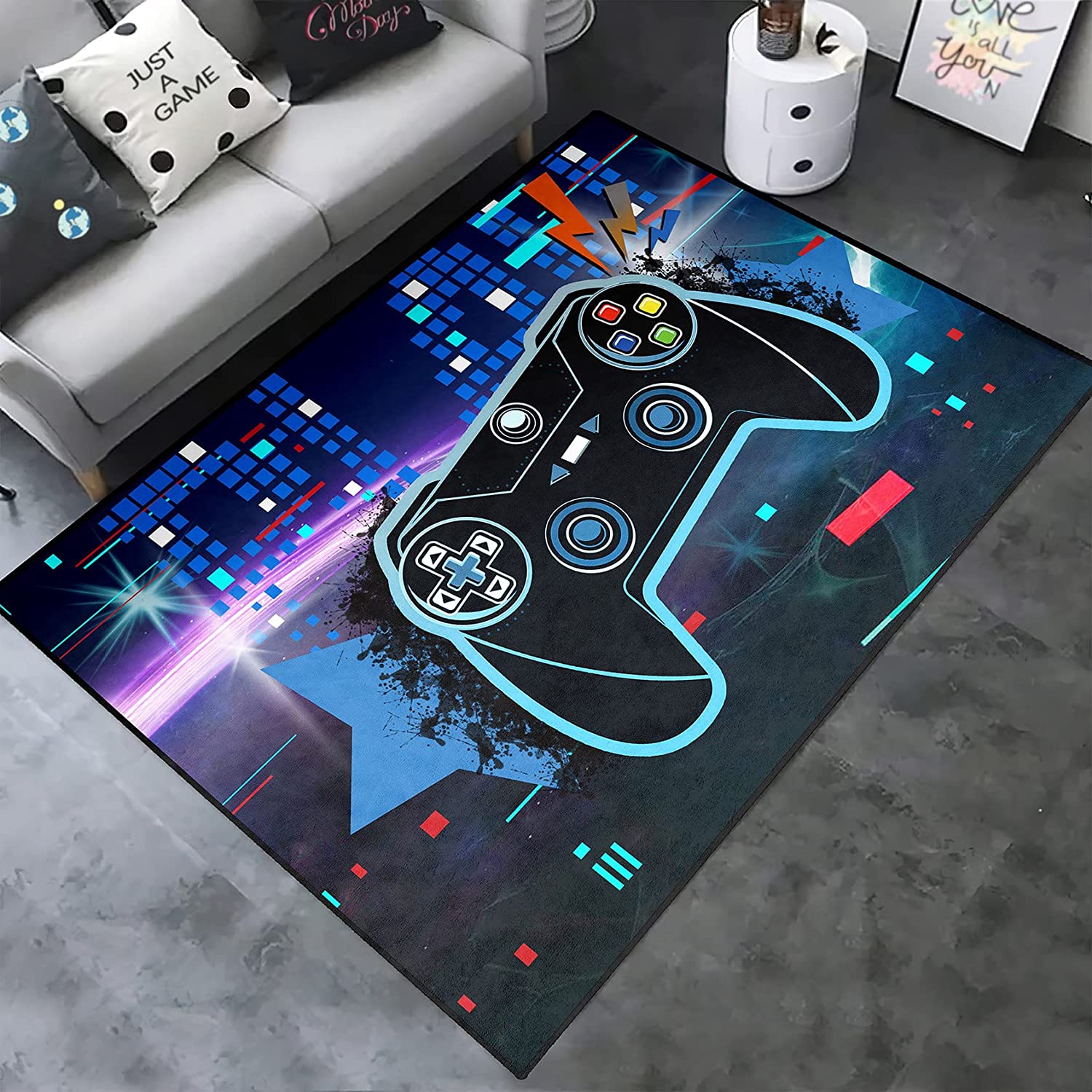 Colorful 3D Area Rug for Boys Room or Living Room - Image 2