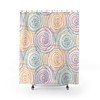 Colorful Abstract Art Shower Curtain, Perfect for Dorms and Vibrant Bathrooms