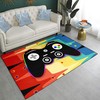 Colorful Anime Gamer Carpets with Gamepad Pattern for Boys Room Decor