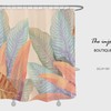 Colorful Boho Leaves Shower Curtain for Bathroom Decor