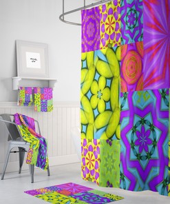Colorful Boho Shower Curtains for Vibrant and Chic Bathroom Decor