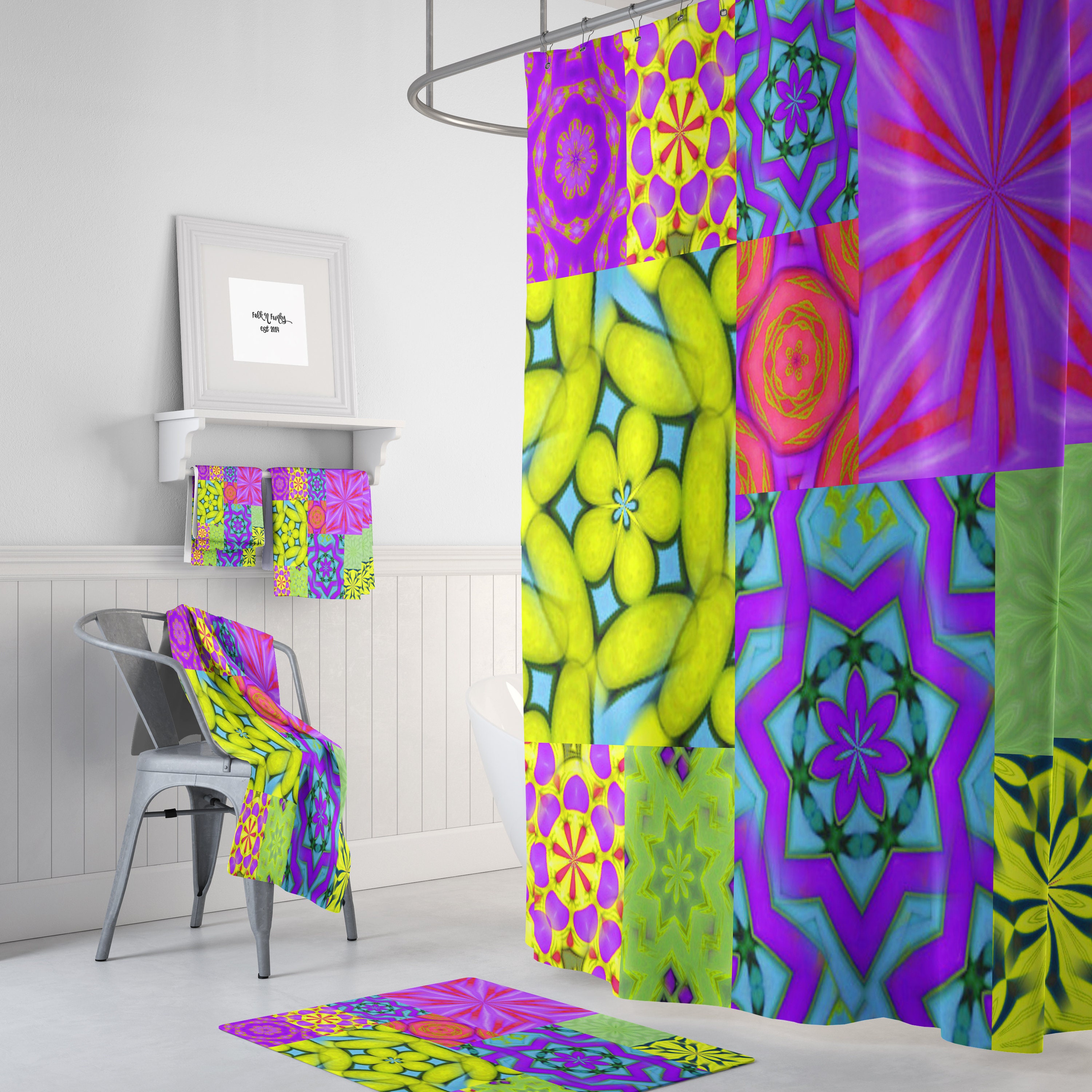 Colorful Boho Shower Curtains for Vibrant and Chic Bathroom Decor