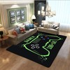 Colorful Controller Gamepad Carpets for Gamer Boys' Bedroom: Non-Slip Floor Mat