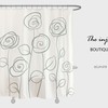 Colorful Flowers Shower Curtain with 12 Hooks, Spring Floral Bathroom Decor, Customizable Water Repelling Set