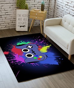 Colorful Funny Carpet T-Shirt, Hoodie, Sweatshirt: Large Game Area Rugs with 3D Printed Gamer Gamepad Controller