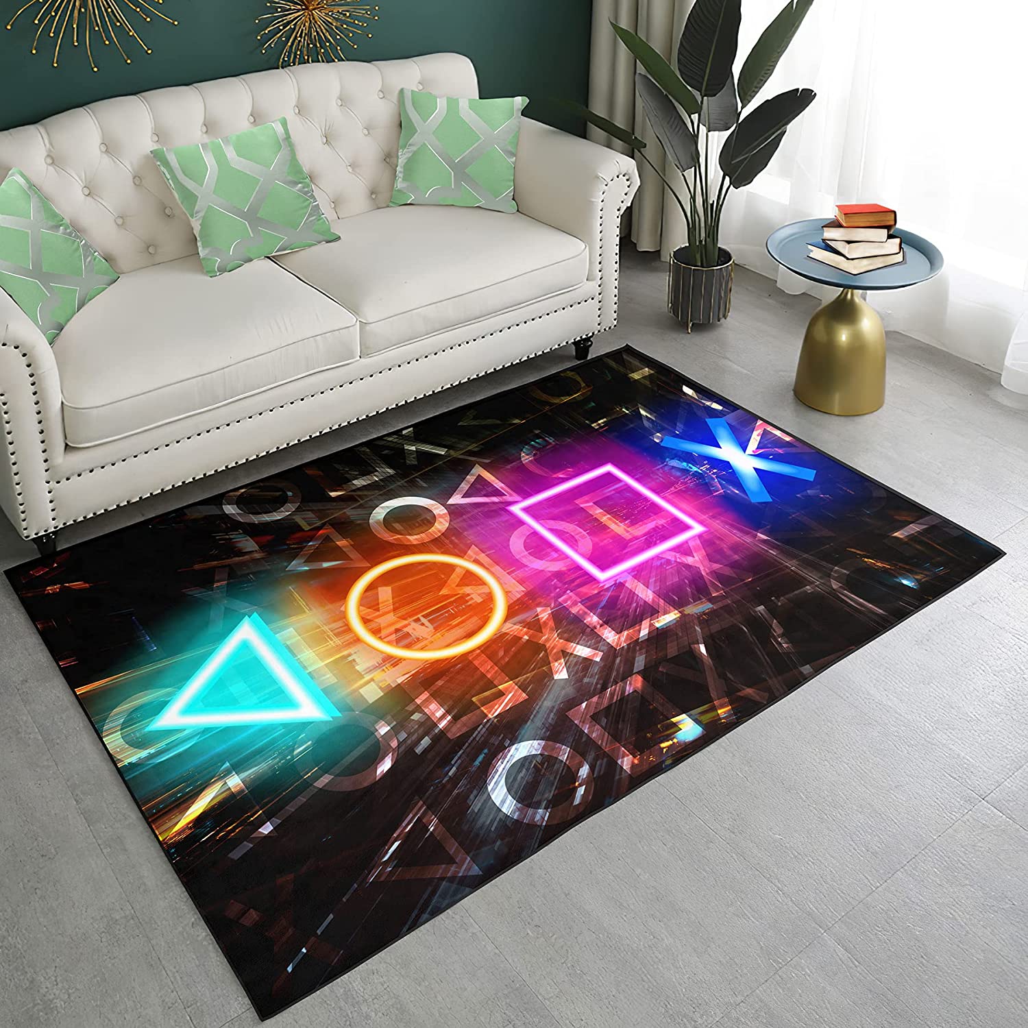 Colorful Game Controller Video Player Throw Rug to Add Fun and Style to Boys' Game Room and Bedroom Décor - Image 4