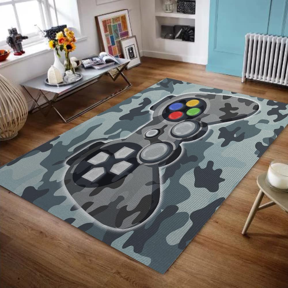Colorful Gaming Floor Mats Area Rug - Perfect for Living Room Gaming Chair