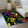 Colorful Gaming Gamepad Printed T-Shirt, Hoodie, Crewneck Sweatshirt: Video Game Area Rug for Teen Boys