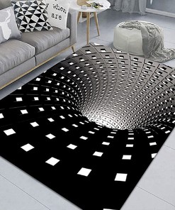 Colorful Halloween 3D Stereo Vision Clown Door Mat from Generic Halloween Carpet with Non-Slip Floor Carpet