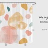 Colorful Ink Painting Shower Curtain, Artistic Waterproof Bathroom Accessory, Customized Sizes for a Unique Look