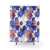 Colorful Lotus Flowers Printed Shower Curtain, Bath Decor , Inspirational Bohemian Bathroom Accessories
